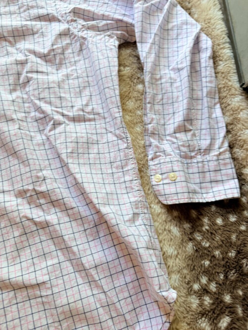 Size 16.5 32/33 Mens Polo Ralph Lauren Regent Classic Fit Grid Shirt - Picture 5 of 6